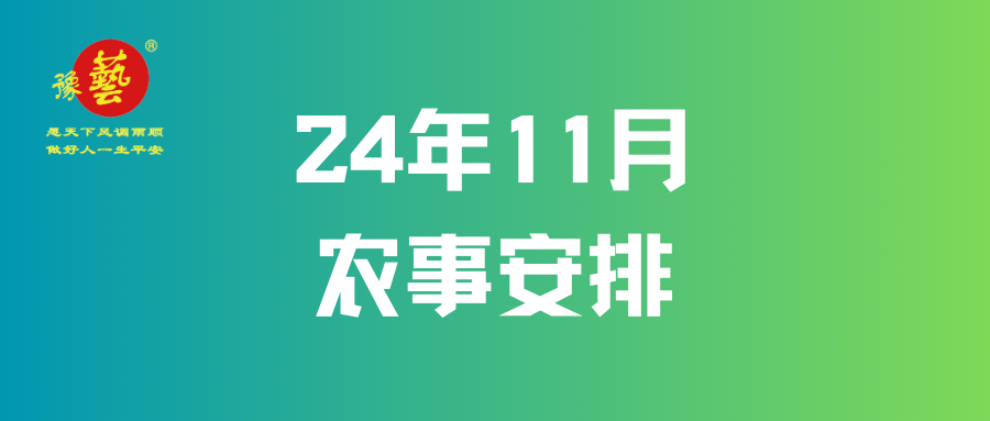 【農(nóng)事早知道】11月農(nóng)事安排